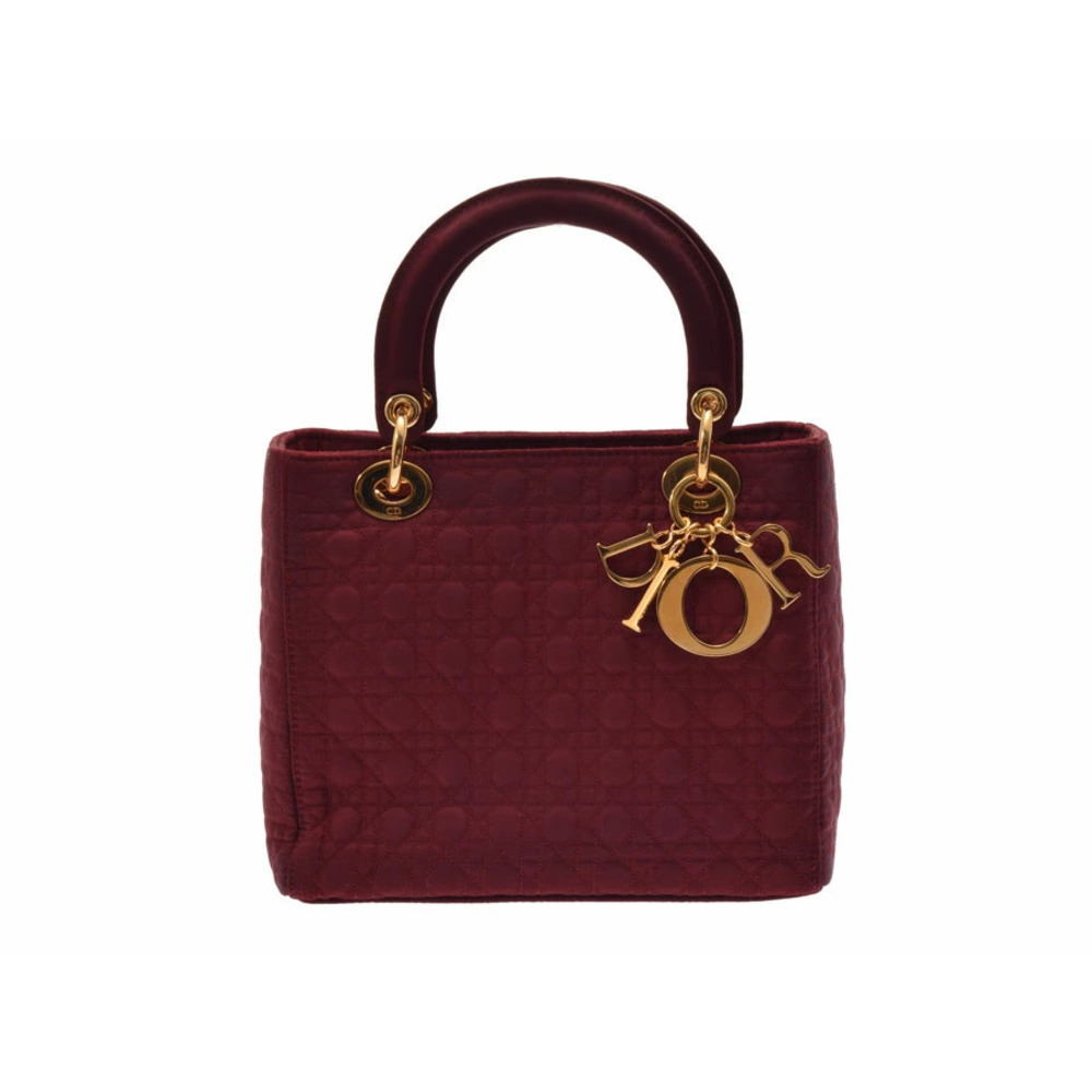 Dior Cannage handbag Burgundy Red CHRISTIAN